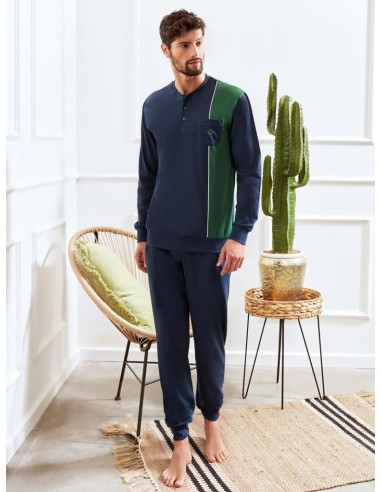 QBO PIGIAMA UOMO SERAFINO MANICA LUNGA E...