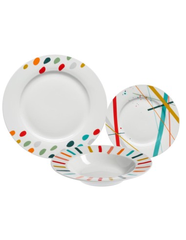 MOPITA SERVIZIO PIATTI 18 PEZZI - ARLECCHINO