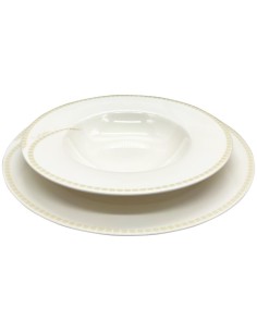 PIERRE CARDIN SERVIZIO PIATTI 27 PEZZI - MAIANA IVORY 2