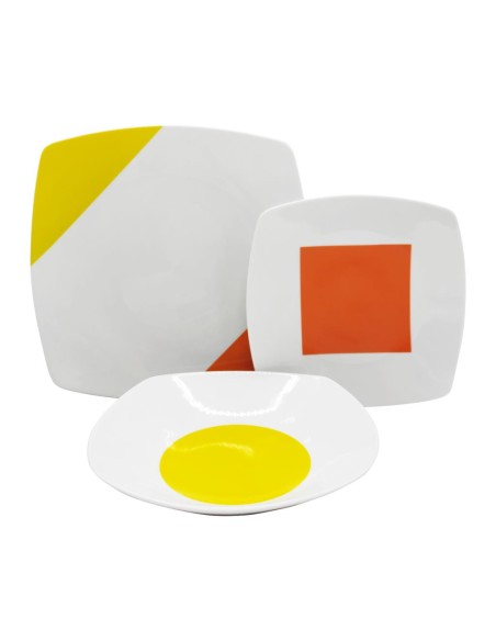 TENDENZE SERVIZIO PIATTI 35 PEZZI - GEOMETRIA