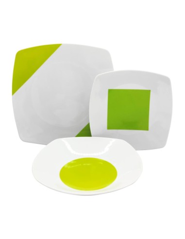TENDENZE SERVIZIO PIATTI 35 PEZZI - GEOMETRIA