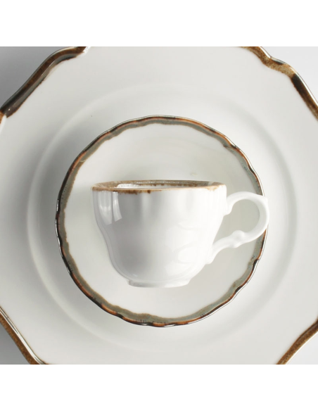 WEISSESTAL SERVIZIO PIATTI 48 PEZZI - RIVER METAL