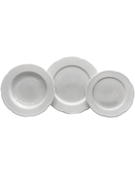 WEISSESTAL SERVIZIO PIATTI 24 PEZZI - LISA WHITE