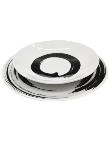 WEISSESTAL SERVIZIO PIATTI 24 PEZZI - ZERO BLACK