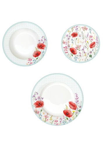 EASY LIFE SERVIZIO TAVOLA 59 PZ - LES COQUELICOTS