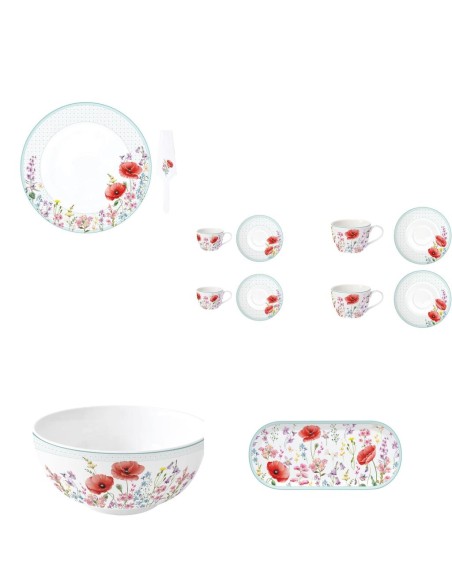 EASY LIFE SERVIZIO TAVOLA 59 PZ - LES COQUELICOTS