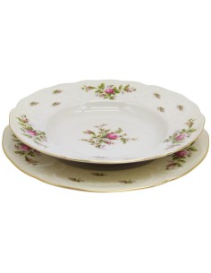 ROSENTHAL SANSSOUCI SERVIZIO TAVOLA 40 PZ - MOOSROSE NEU... 2