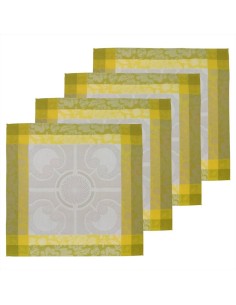 LE JACQUARD FRANCAIS SET 4 TOVAGLIOLI IN FIANDRA - JARDIN...