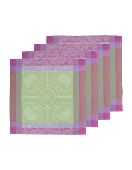 LE JACQUARD FRANCAIS SET 4 TOVAGLIOLI IN FIANDRA - JARDIN ROYAL