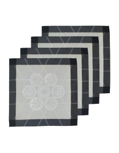 LE JACQUARD FRANCAIS SET 4 TOVAGLIOLI IN FIANDRA -...