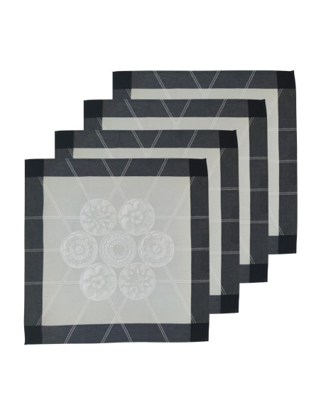 LE JACQUARD FRANCAIS SET 4 TOVAGLIOLI IN FIANDRA - GALERIE PARISIENNE