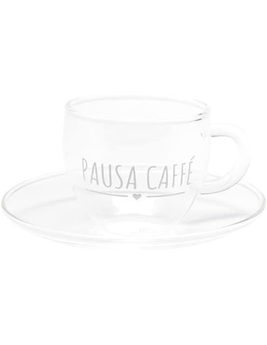 NUVOLE DI STOFFA SET 2 TAZZE CON PIATTINO 100...