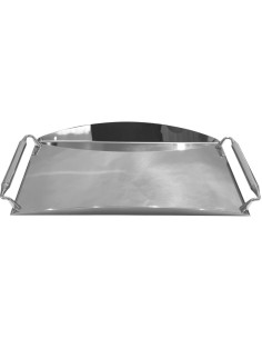 TRESORS VASSOIO RETTANGOLARE 40 CM IN ACCIAIO - ELEGANT