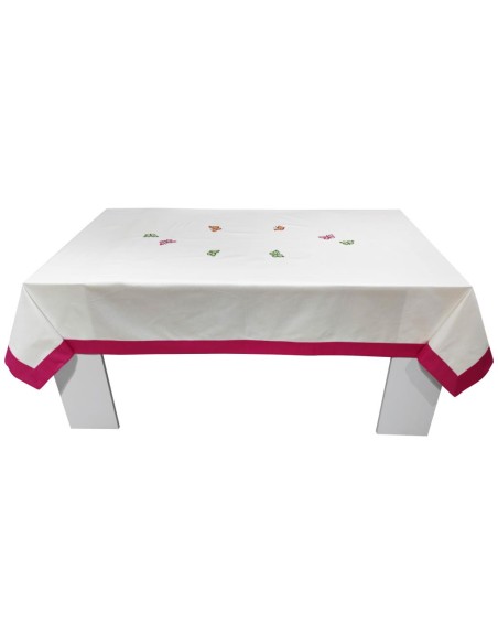 ALESSANDRO BARONCELLI TOVAGLIA RETTANGOLARE 8 POSTI CON TOVAGLIOLI - PAPILON