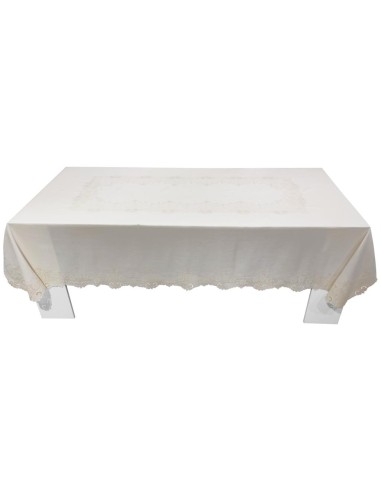 BELLAVIA TOVAGLIA 12 POSTI IN LINO CON TOVAGLIOLI