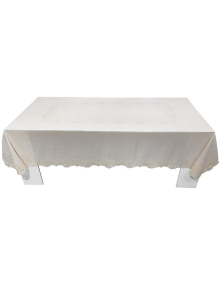 BELLAVIA TOVAGLIA 12 POSTI IN LINO CON TOVAGLIOLI