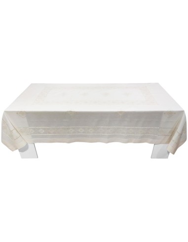 BELLAVIA TOVAGLIA 12 POSTI IN LINO CON TOVAGLIOLI