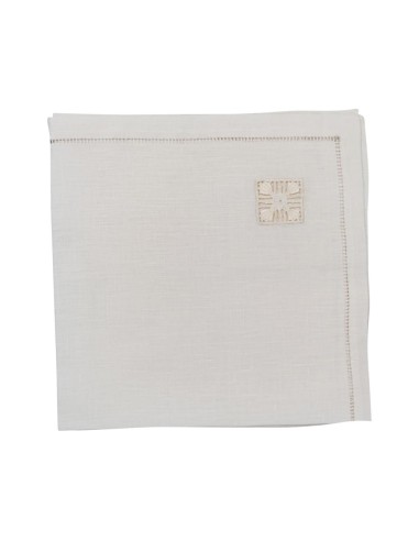 BELLAVIA TOVAGLIA 12 POSTI IN LINO CON TOVAGLIOLI