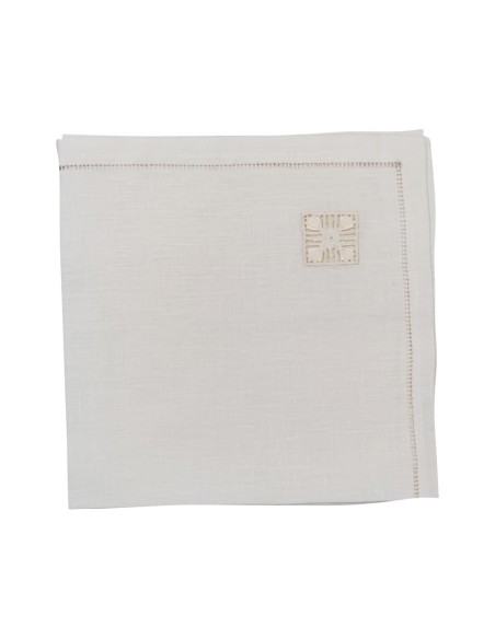 BELLAVIA TOVAGLIA 12 POSTI IN LINO CON TOVAGLIOLI