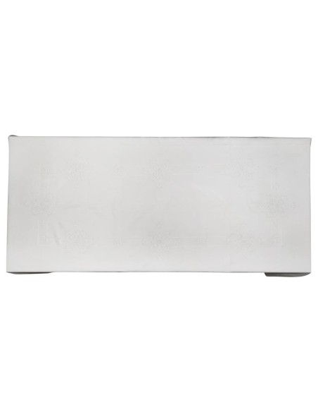 CENTRO DEL RICAMO TOVAGLIA 12 POSTI IN LINO CON TOVAGLIOLI