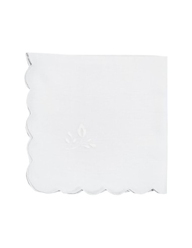 CENTRO DEL RICAMO TOVAGLIA 12 POSTI IN LINO CON...