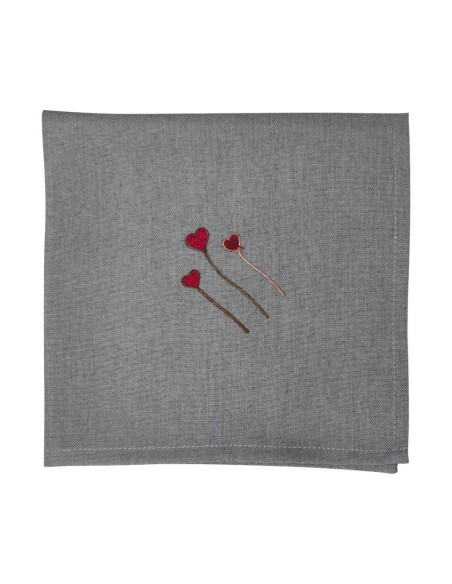 CENTRO DEL RICAMO TOVAGLIA RETTANGOLARE 8 POSTI CON TOVAGLIOLI