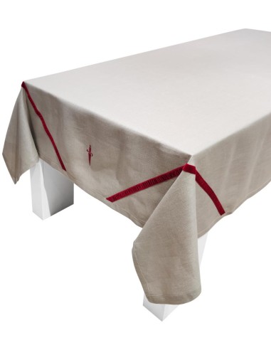 CESARE PACIOTTI TOVAGLIA 12 POSTI IN LINO CON...