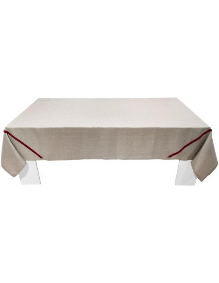 CESARE PACIOTTI TOVAGLIA 12 POSTI IN LINO CON TOVAGLIOLI - PODIUM