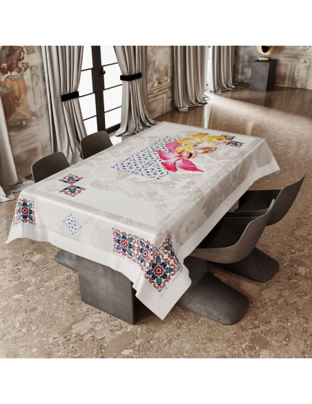 EMILY TOVAGLIA 12 POSTI RETTANGOLARE STAMPATA - ESOTISMO