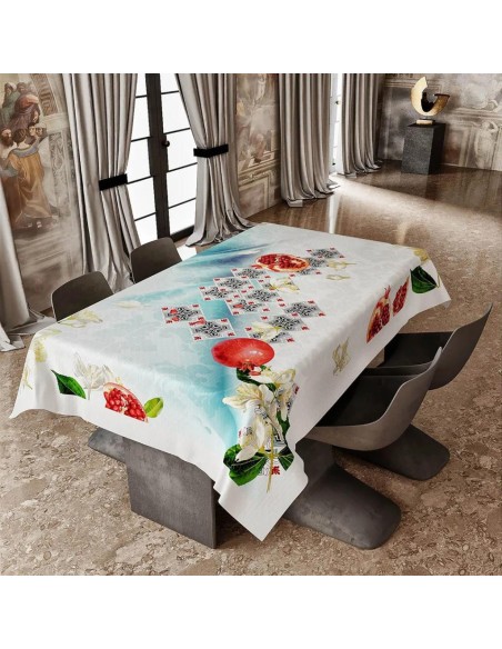 EMILY TOVAGLIA RETTANGOLARE STAMPATA - MELOGRANI