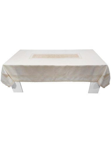 ROSSELLA BIANCHI TOVAGLIA 12 POSTI IN LINO CON...