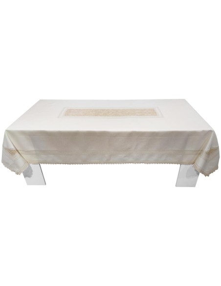 ROSSELLA BIANCHI TOVAGLIA 12 POSTI IN LINO CON TOVAGLIOLI - BRABANTE