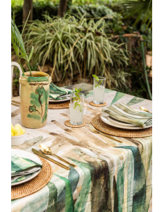 NAPKING TOVAGLIA RETTANGOLARE 12 POSTI IN LINO E... 2