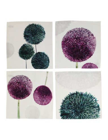 NAPKING TOVAGLIA QUADRATA 8 POSTI IN LINO E...