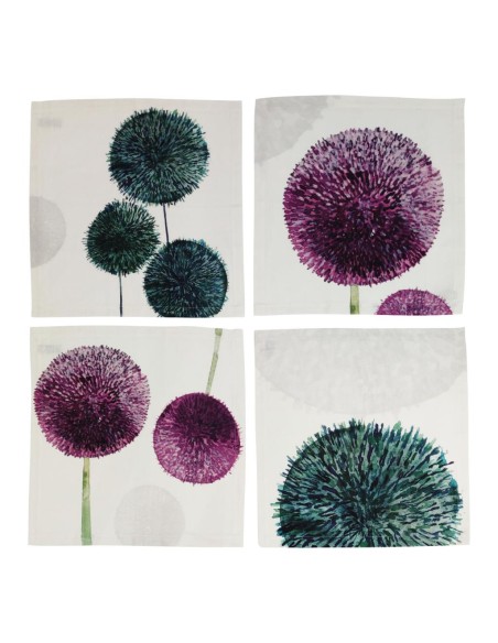 NAPKING TOVAGLIA QUADRATA 8 POSTI IN LINO E TOVAGLIOLI - GARLIC