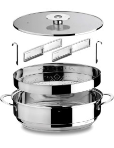 MEPRA VAPORIERA 40X28X16 CM IN ACCIAIO INOX