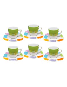 TOGNANA SET 6 TAZZE CAFFE 100 ML - TECHNO CARNIVAL