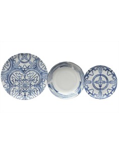 TOGNANA SERVIZIO PIATTI 18 PEZZI - SEASIDE MAIOLICA