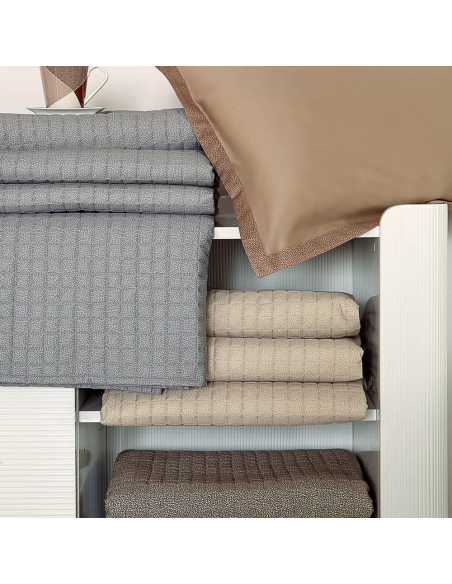 BORBONESE QUILT MATRIMONIALE IN RASO - MINIMAL