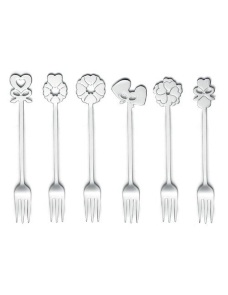GUZZINI SET 6 FORCHETTINE DOLCE - LOVE