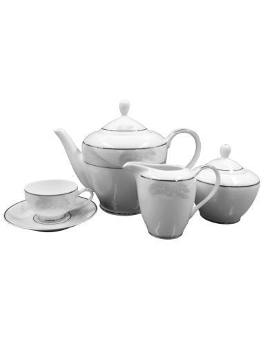 TENDENZE SERVIZIO PIATTI 55 PEZZI - AMY PLATINO