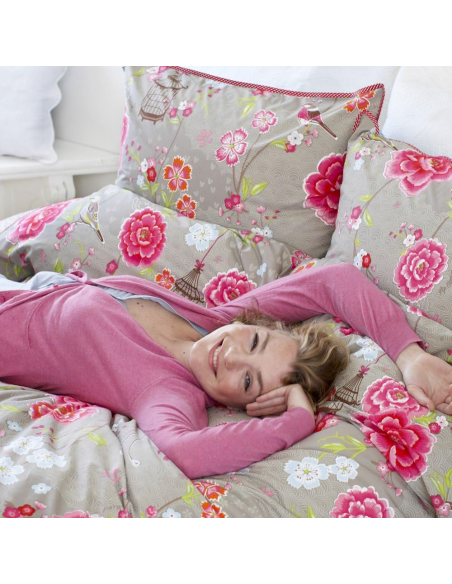 PIP STUDIO CUSCINO ARREDO 45 X 45 CM - BIRDS IN PARADISE KHAKI