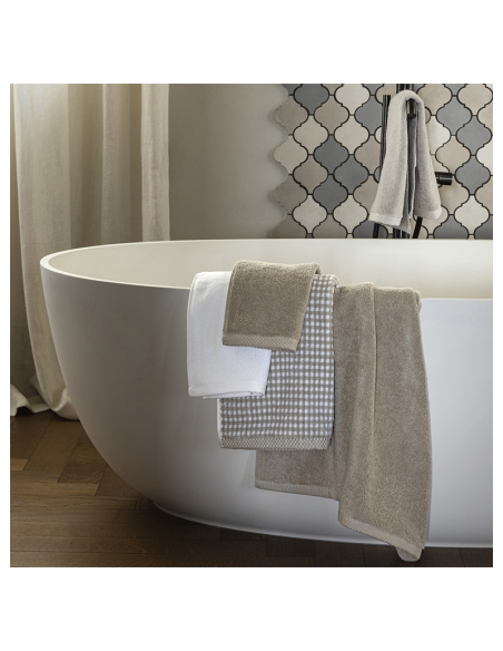 FAZZINI SET 2 ASCIUGAMANI IN SPUGNA 100% COTONE - SQUARE