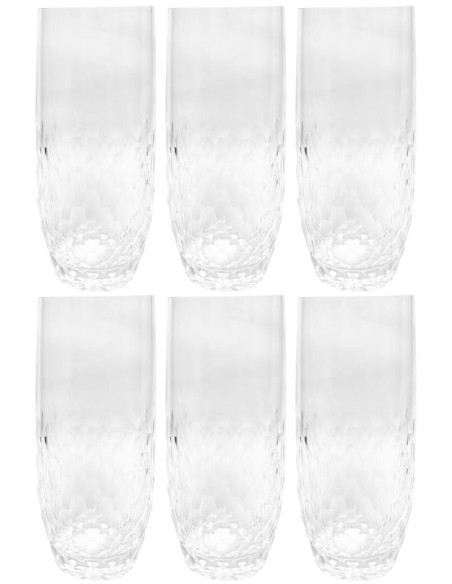 INFINITY SET 6 BICCHIERI LONG DRINK 46 CL - WAVES