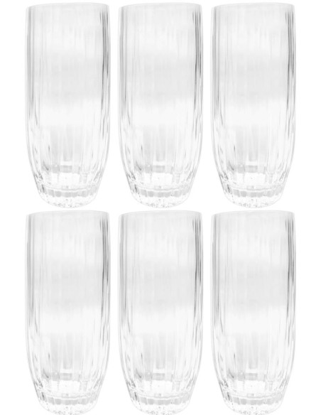INFINITY SET 6 BICCHIERI LONG DRINK 46 CL - WILMA