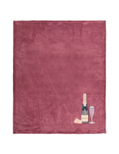 MARYPLAID COPERTA PLAID 150 X 180 CM - BOTTIGLIA VINO