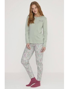 NOIDINOTTE PIGIAMA DONNA MANICA LUNGA E PANTALONE LUNGO -...