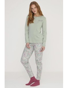 NOIDINOTTE PIGIAMA DONNA MANICA LUNGA E PANTALONE LUNGO -... 2