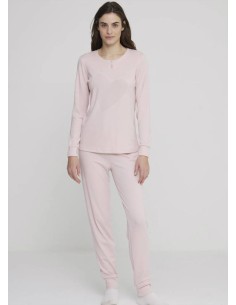 NOIDINOTTE PIGIAMA DONNA MANICA LUNGA E PANTALONE LUNGO -...