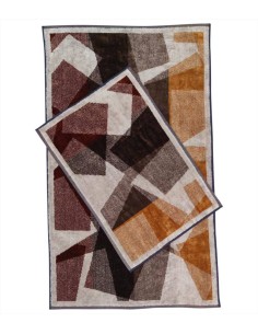 CARRARA SET 2 ASCIUGAMANI IN SPUGNA DI COTONE - WASHINGTON